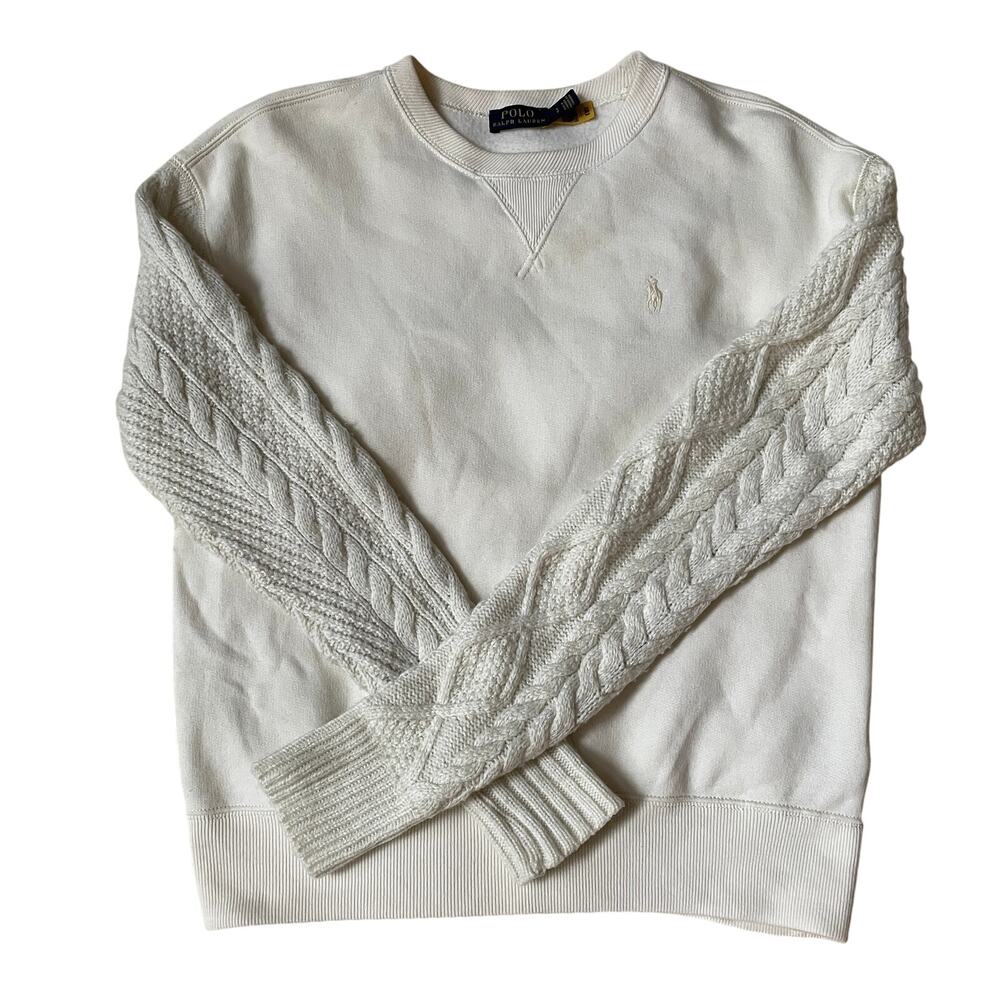 Polo by Ralph Lauren Cream Crew Neck Sweater - Picture 2 of 16